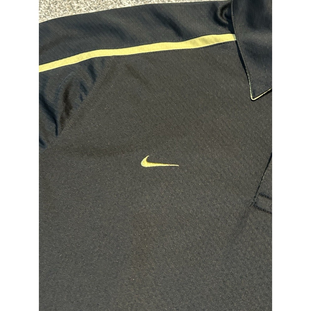 VTG 2000s Nike Team Fit Dry Colorado Buffaloes CU Buffs Polo Shirt Men's L Black - Picture 5 of 11